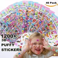 kids stickers 1200 40 different sheets 3d puffy stickers for kids bulk stickers for girl boy birthday gift scrapbooking