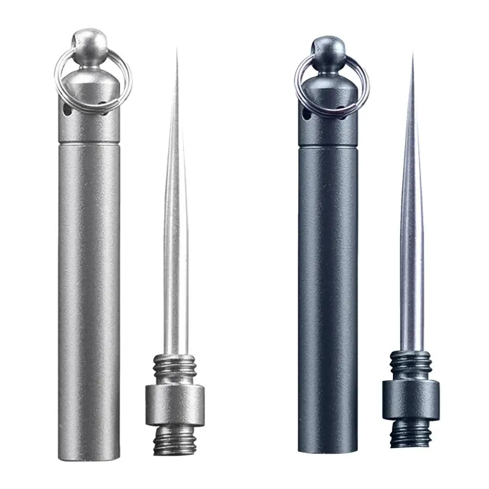 

Stainless Steel Toothpick Aluminum Metal Toothpick Multifunctional Fruit Picking Tools Portable Outdoor Toothpick Camping Tools