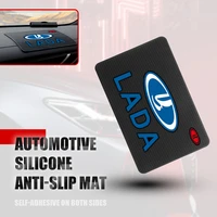 1pcs car dashboard non slip phone mats anti slip silicone pads auto accessories for lada largus granta xray vesta largus niva