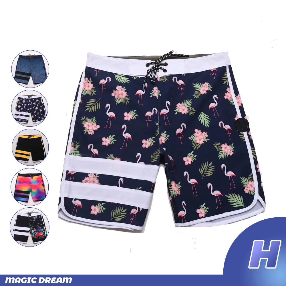 Short de plage imperméable à la mode d'été  short de bain fantôme  Bermuda de planche  à séchage