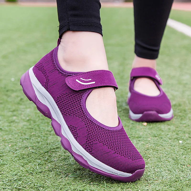 

Women Ladies Boat Shoes 2022 Summer Fashion Women Flat Platform Shoes Woman Breathable Plus Size 35-43 Mesh Casual Sneakers