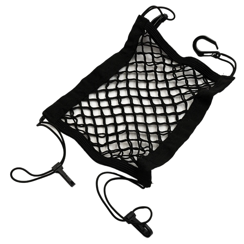 

Tool Motorcycle Cargo Net ATV Bike Car Hook Hold Bag Luggage Mesh Plastic Hooks Storage 1pcs 23cmx30cm Durable