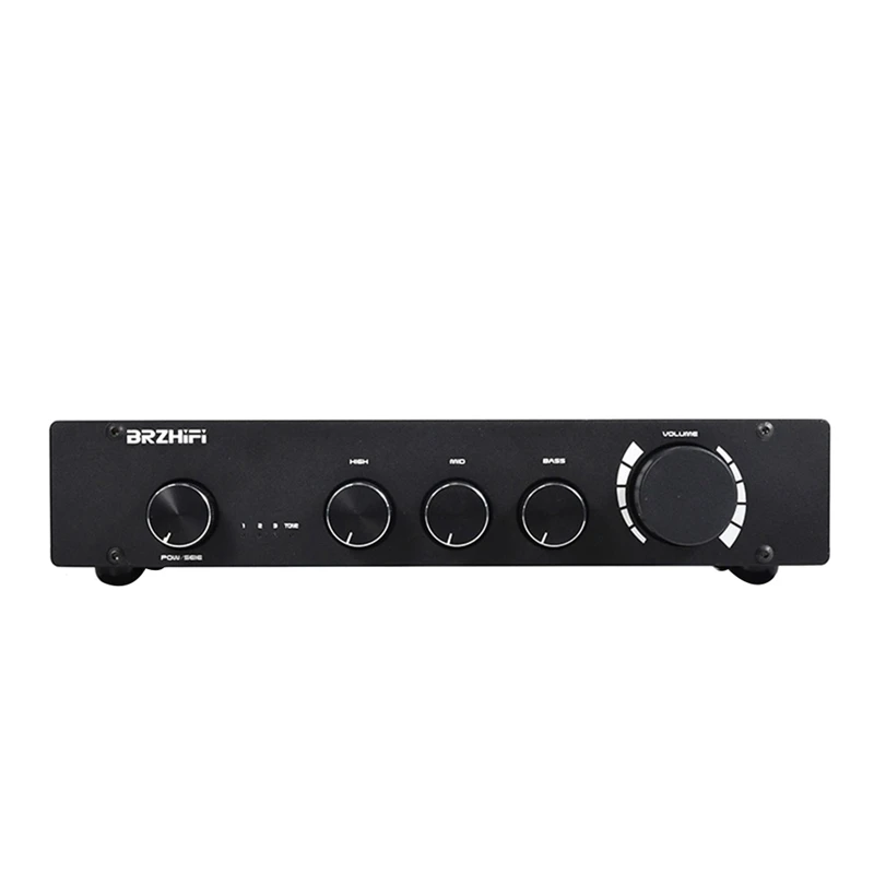 

BRZHIFI L1 Preamplifier Audio Amplifier Dual Op Amp Hifi Category A Amp Bluetooth Treble Bass Independent Tone Control