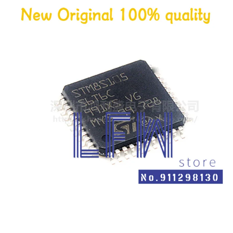 

10 шт./лот STM8S105S6T6C STM8S105 S6T6C 8S105 LQFP-4 MCU Чипсет 100% новый и оригинальный бриллиантовый