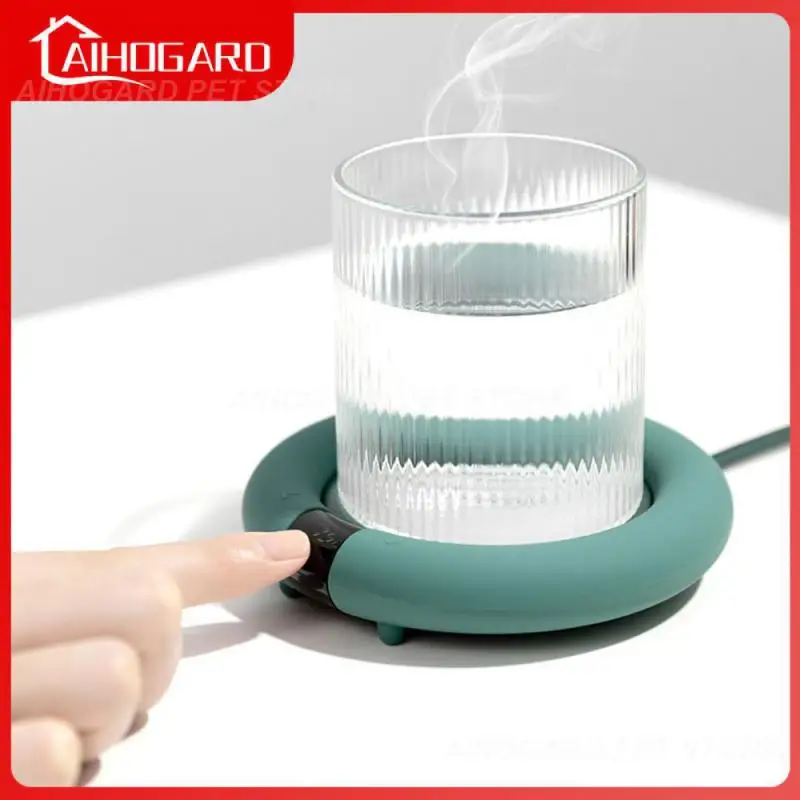 

Easy To Carry Heated Coasters Touch Switch Mini Thermostatic Pad Intelligent Constant Temperature Cup Warmer Coaster Heating Pad