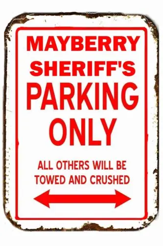 1p только парковкаMayberry Sheriff другие будут holy цельнометаллическая жестяная