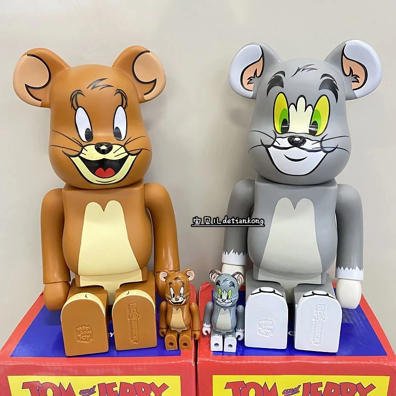 

Том Джерри Bearbrick 400% /100%, фигурка модели, игрушка, статуя, украшение, анимационная игра, игрушки для детей, рождественский подарок