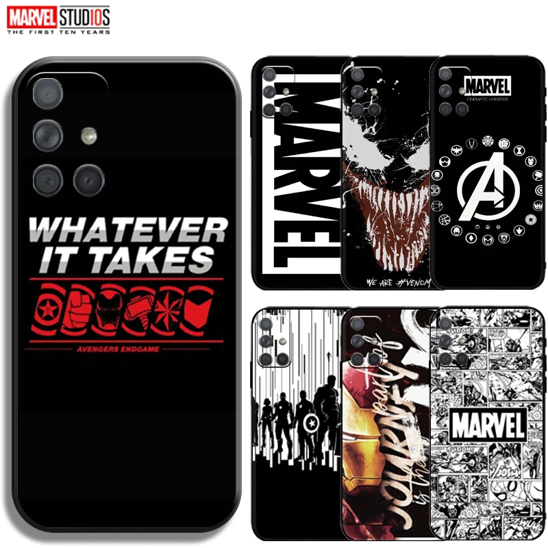

New Marvel Avengers Logo Phone Case For Samsung Galaxy M01 M10 M11 M21 M30 M30s M31 M31s M51 M02 M02s M12 M22 M32 M42 M52 M62
