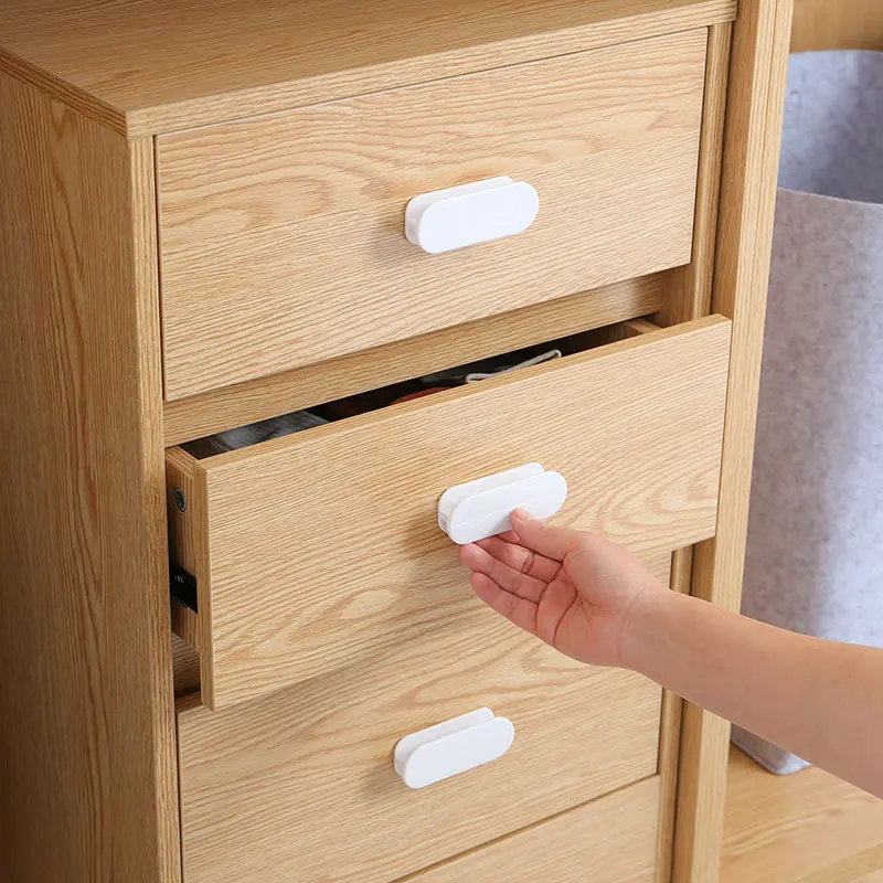 

2pcs Black White Gray Cupboard Handle ABS Kitchen Cabinet Door Knob Furniture Hardware Pulls Bar Handle Sturdy Durable Wholesale