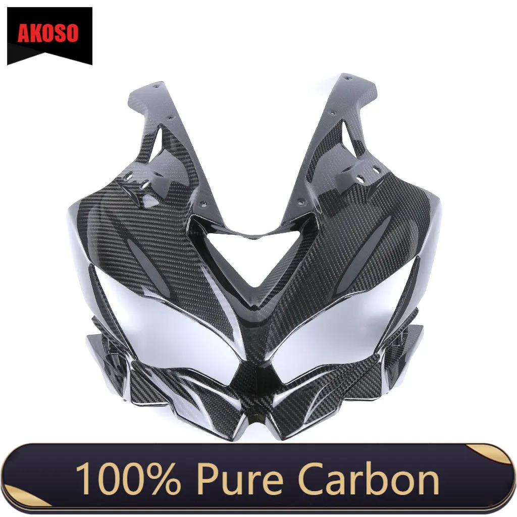 

3K Full Carbon Fiber Front Fairing Kit Motorcycle Fairings Body kits Accessories for Kawasaki ZX25R ZX 25R 2020-2022
