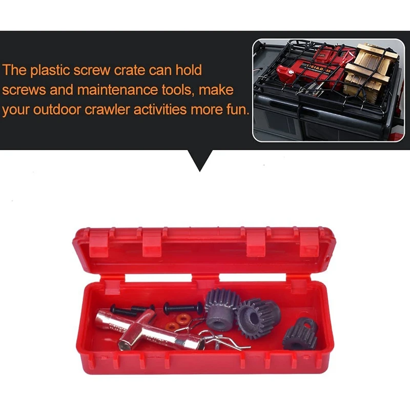 Украшение на крышу 9 в 1 контейнер для хранения лопата багажа 1/10 RC Crawler Traxxas TRX4 AXIAL