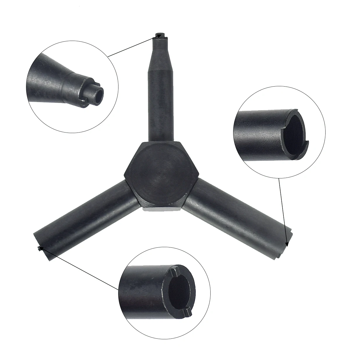 Газовый клапан для охоты на открытом воздухе стальной тройной армейский магазин