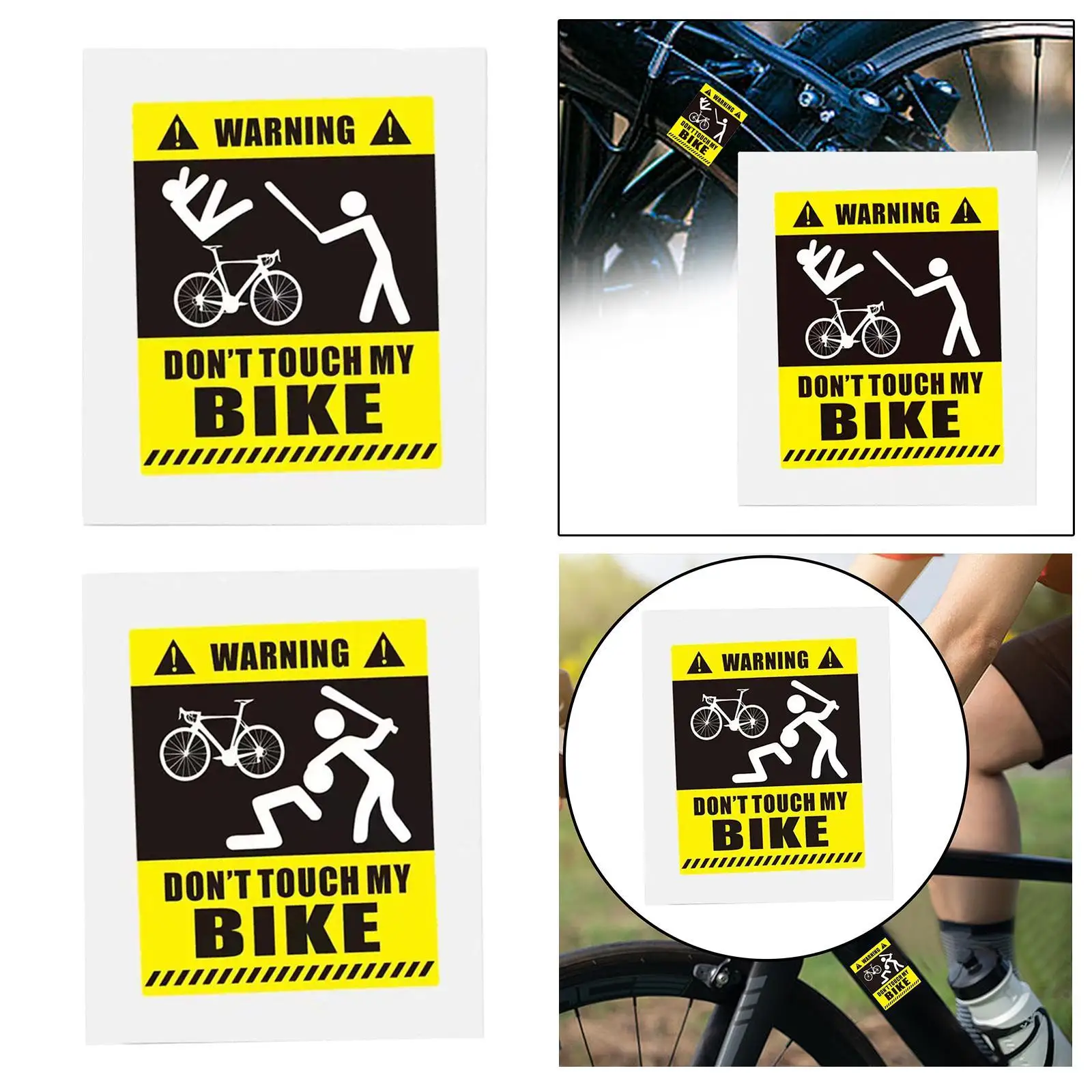 Наклейка на велосипед декоративная Съемная наклейка Светоотражающая дорожный и