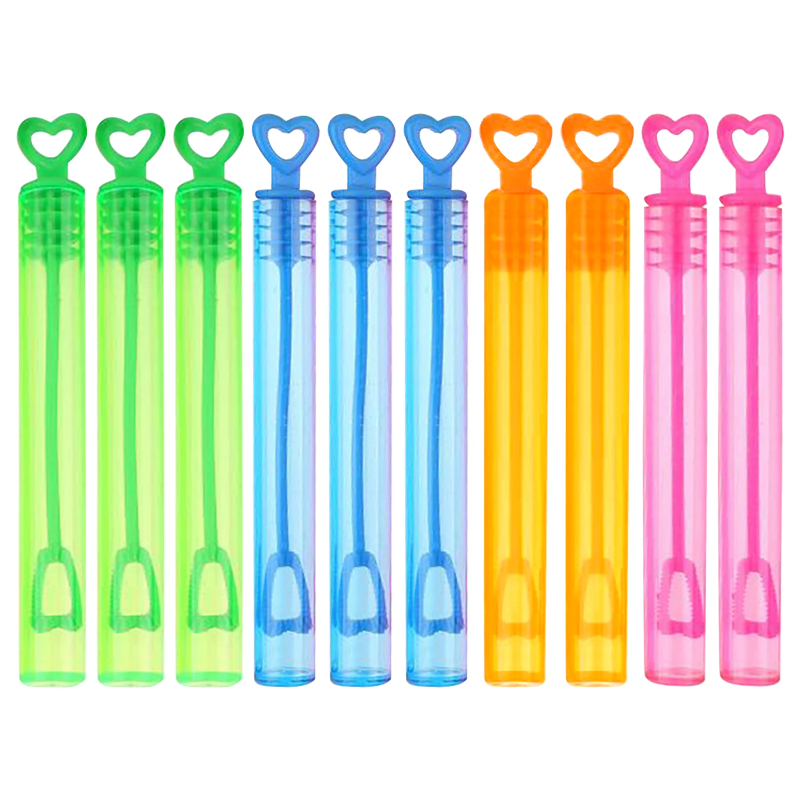 

10pcs Birthday Funny Portable Tube Gifts Wedding Decor Empty Party Favors Kids Toys Soap Bottle Playing Love Heart Bubble Wand