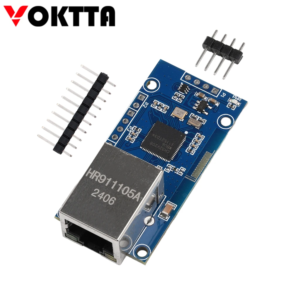 Модуль Ethernet Ch32V208 с V4C Core 10M маломощный модуль связи Bluetooth Ble макетная плата Rj45