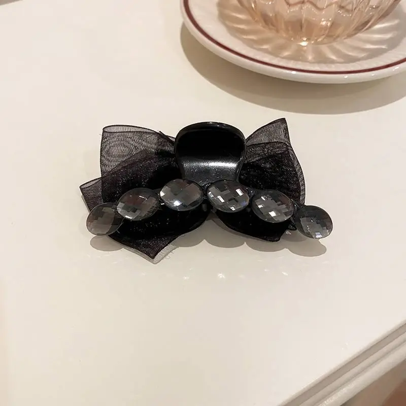 Заколка для волос с бантом и жемчугом девочек Модный Милый Винтажный аксессуар