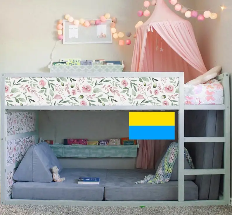

IKEA KURA BED decals girls, ikea kura bed removable stickers, Kura decals, kura bed stickers, decals for kura bed, Wallpaper Kur