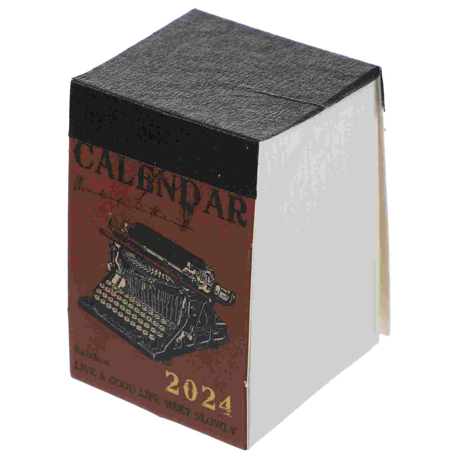 

Miniature Desk Calendar Creative Multi-function Home Decoration Scrapbook Small Decorative Desktop