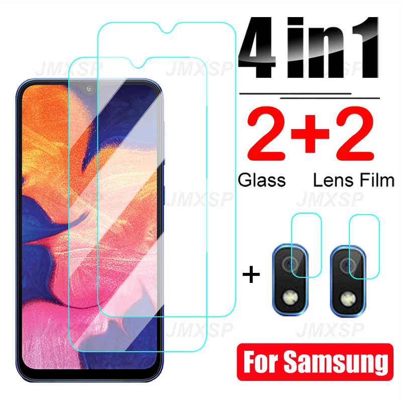 

4in1 Tempered Glass For Samsung Galaxy A10 A20 A30 A40 A50 A60 A70 Protective Glass For Samsung M10 M20 M30 M40 A20E Lens Film