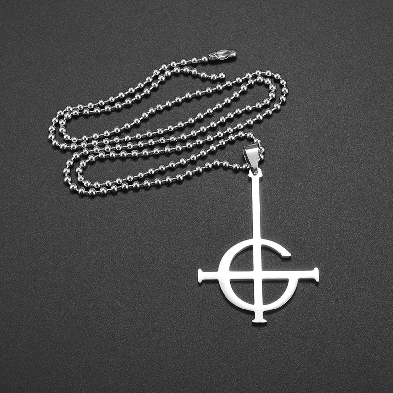 Стильный полированный стиль панк призрак Bc Band нержавеющая сталь бейдж кулон