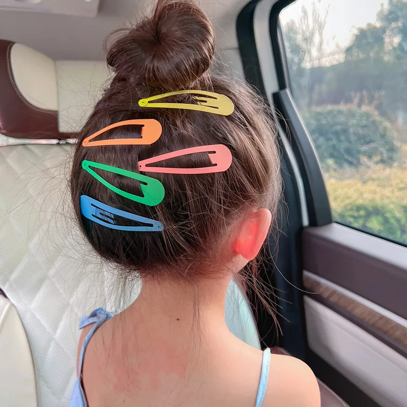 

Заколки для волос ярких цветов со звездой и сердцем, 10 цветов