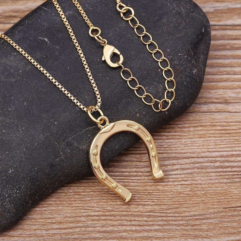 

AIBEF новый тренд, позолоченный кулон в форме полумесяца, циркониевое ожерелье AAA, Женская Минималистичная бижутерия, Креативные аксессуары, п...