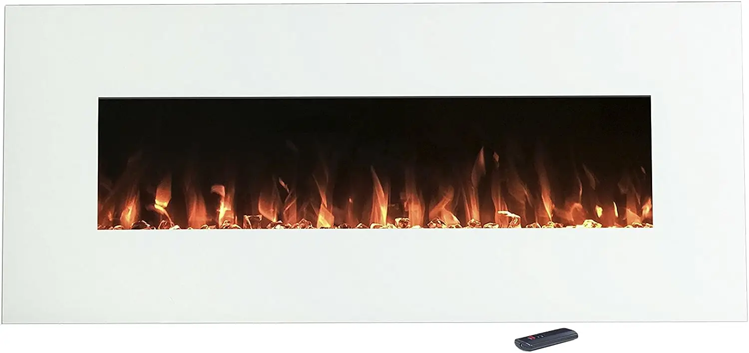 

Mounted, Color Changing LED Flame and Remote, 50 Inch By (White) Coffee maker Coffee accessories Milk steam frother Espresso co