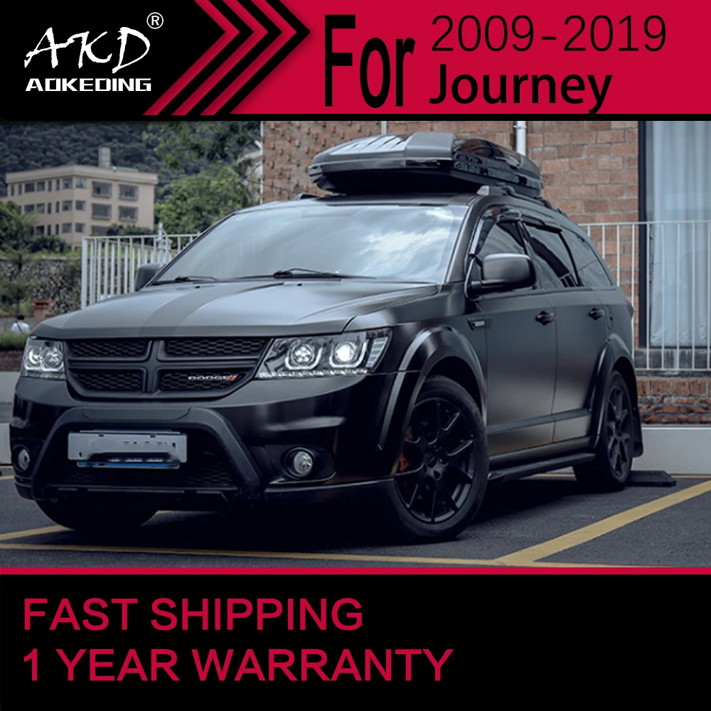 Автомобильные фары для Dodge Journey LED Headlight 2009-2016 JCUV Head Lamp Drl Projector Lens Automotive Accessorie on.