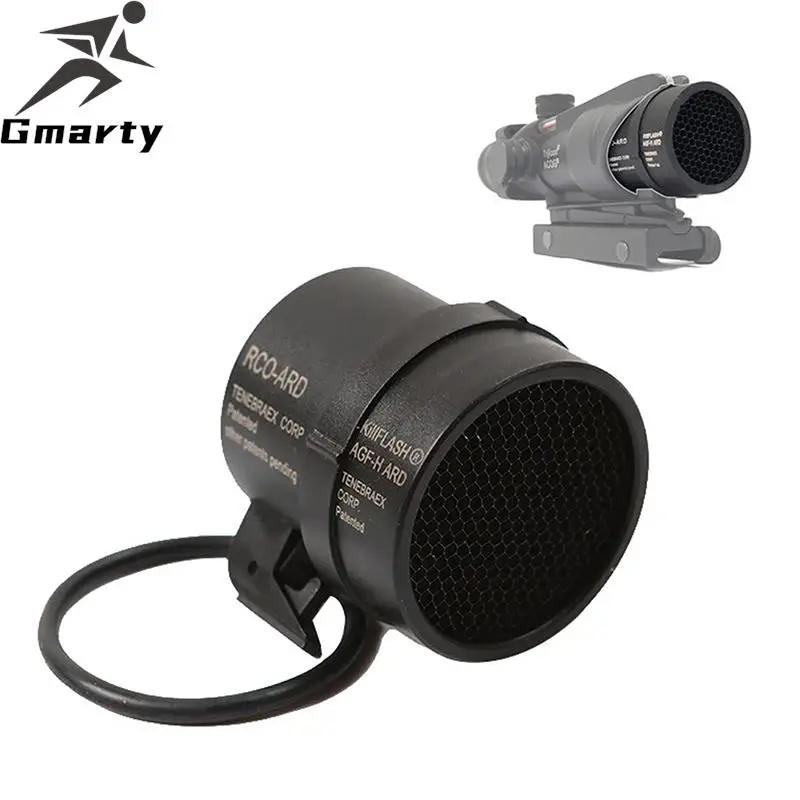 

Tactical ACOG Scope Killflash Plastic Mesh Cover Cap Front Lens Protector Anti-Reflection Honeycomb for Hunting Eyepiece Cover