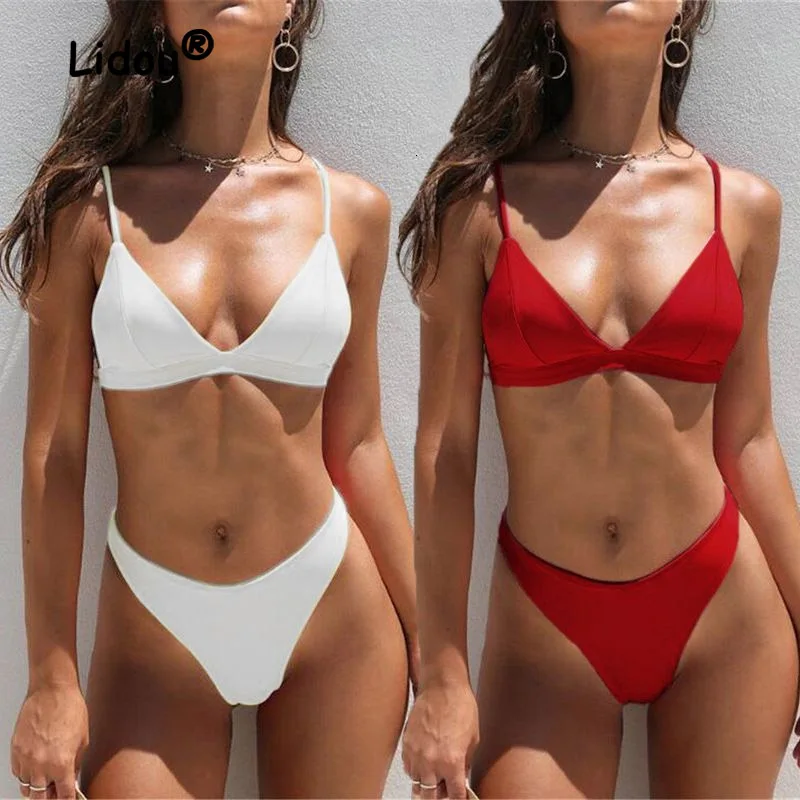 

New European and American Swimwear Sexy Bikini Women's Beach Party Casual All-match Off Shoulder Multiple Styles Swimming Suit
