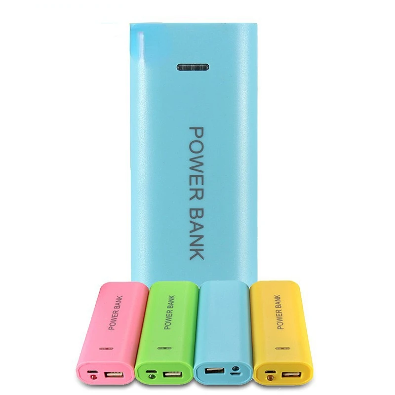 

New Ultra thin protable 5V USB cable Power Bank Case Kit 18650 Battery Charger DIY Box For Cell Phone All Smartphone