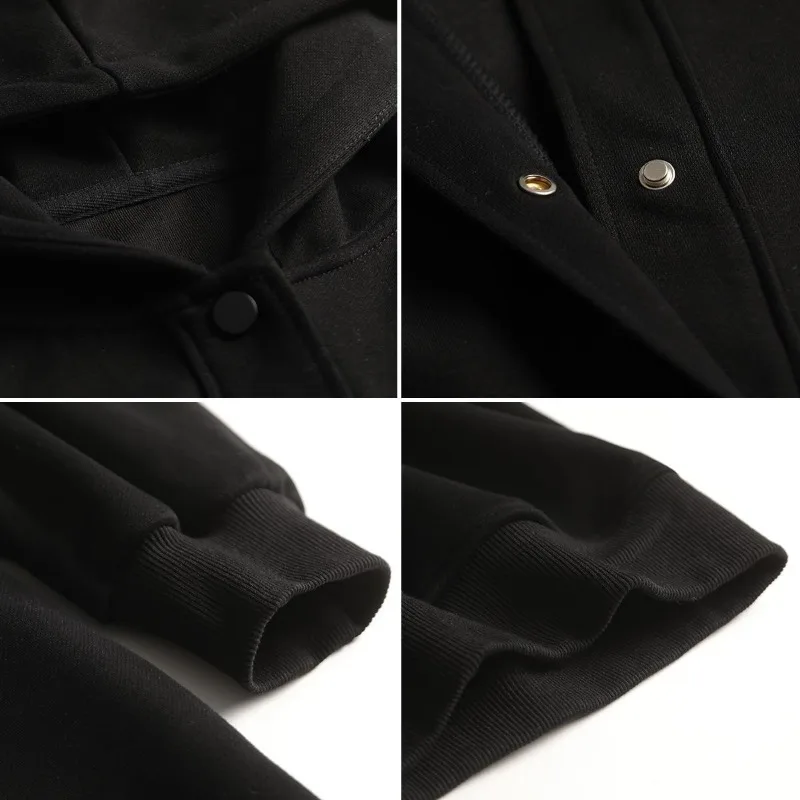 Рисунок 3 - Женское однотонное худи с длинным рукавом