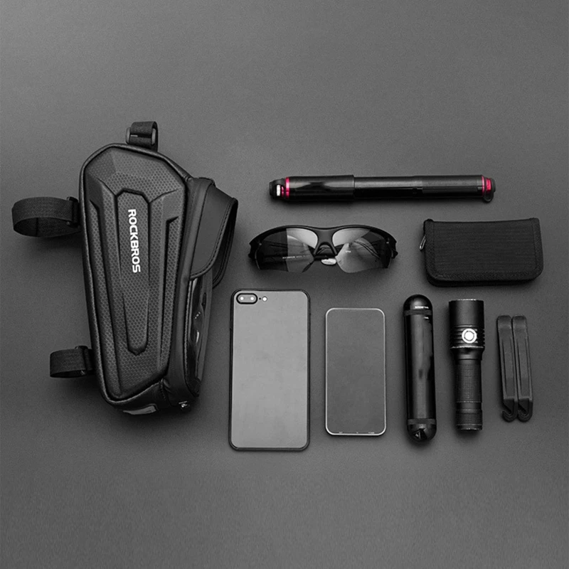 

Bike Front Frame Bag Top Tube Phone Mount Bag Waterproof Bicycle Handlebar Case