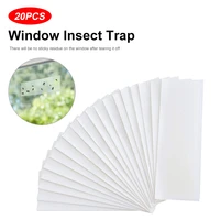 20pcs window fly traps fly paper sticky strips fly catcher clear windows trap for indoor housefly nontoxic and pesticide free