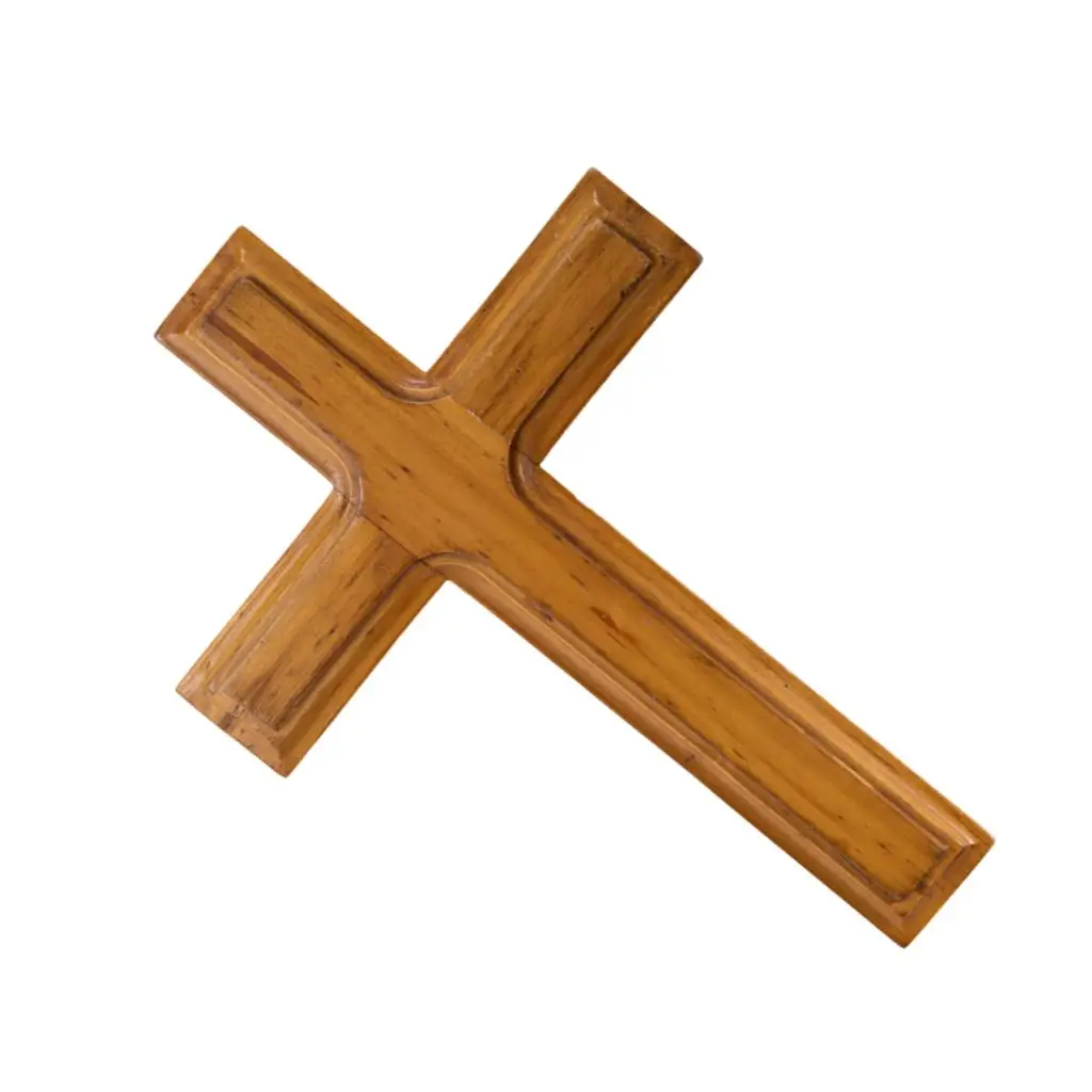 

Wooden Jesus Cross Wall Hanging Collectible for Ornament Shelf Living Room