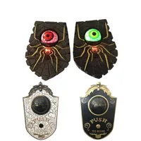 Украшения на Хэллоуин, одноглазный дверной звонок, реквизит из страха с привидениями, светящийся подвесной дверной звонок, украшение для Хэллоуина