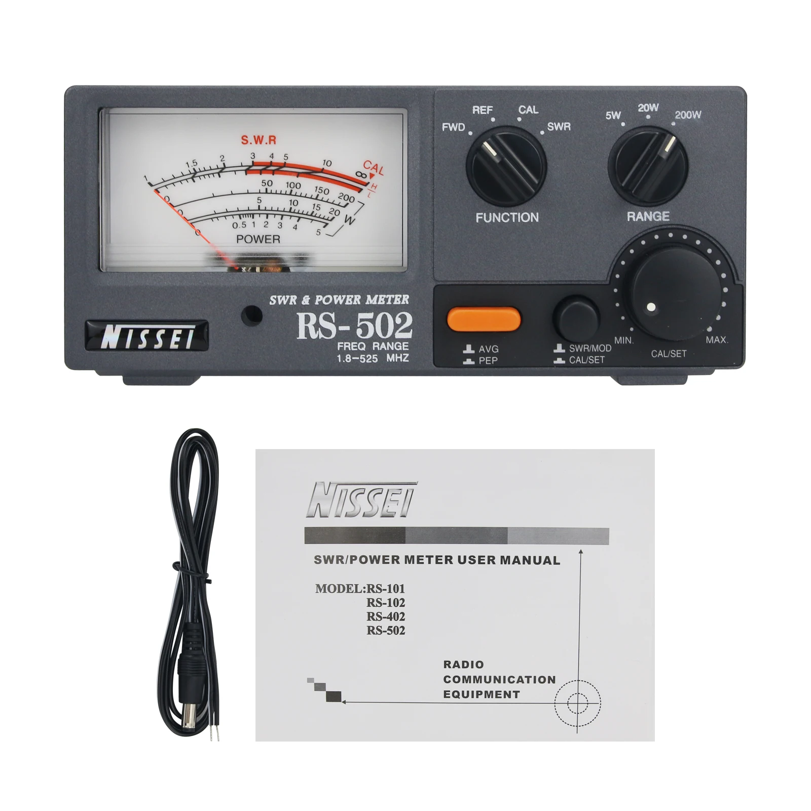 NISSEI RS-502 КСВ и измеритель мощности 1 8-525 МГц HF VHF UHF SWR для радиокоммуникации