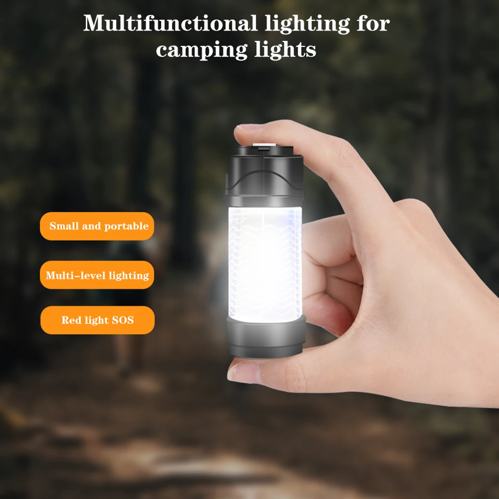 

7 Modes LED Camping Light Searchlight Emergency LightUSB / Battery Flashlight Spotlight Work Outdoor Tent Lamp For BBQ Hiking