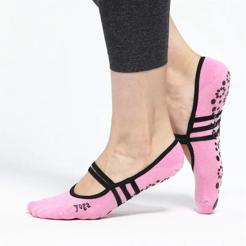

Women Anti Slip Cotton Yoga Socks Ladies Sport Pilates Socks Ballet Socks Dance Socks