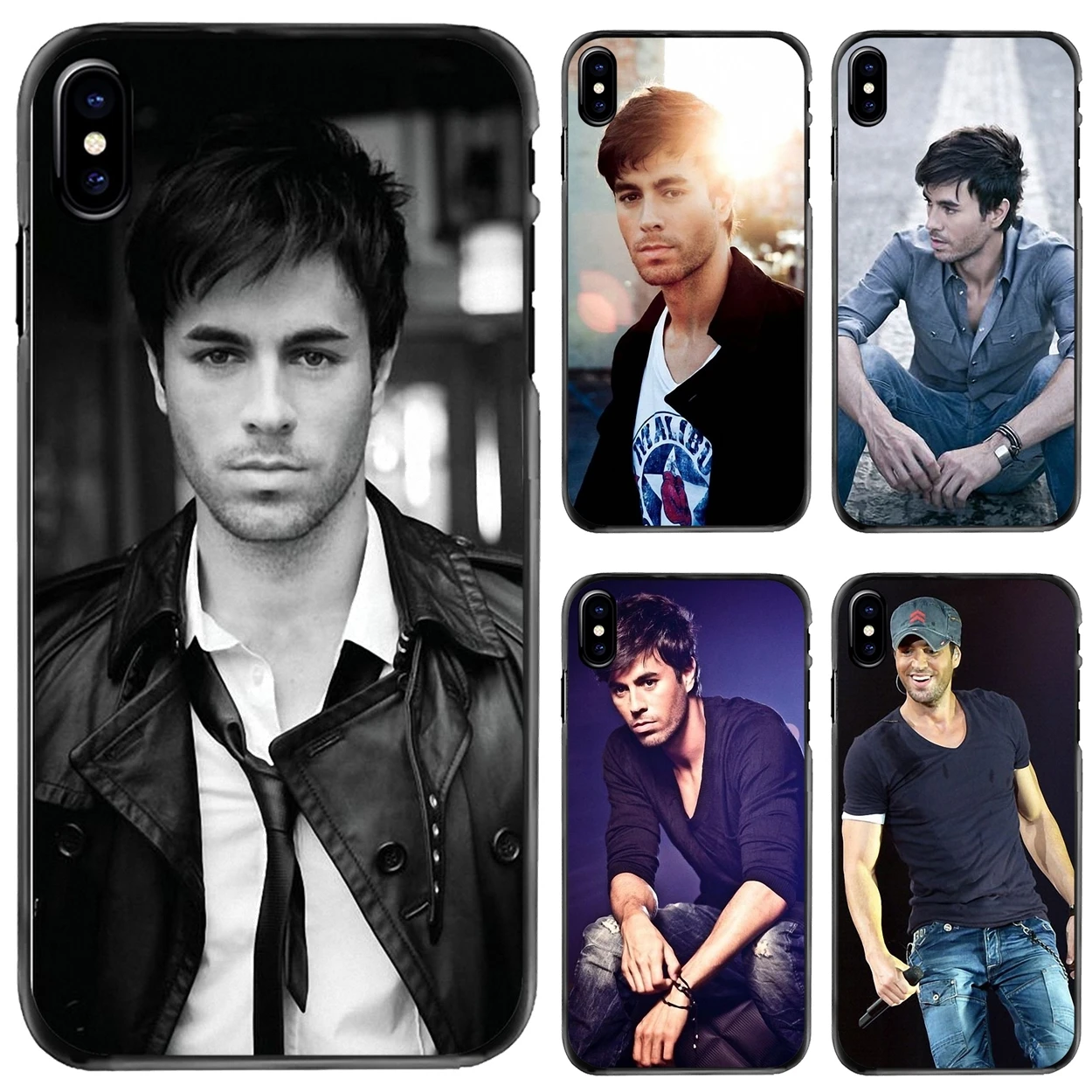 

For Apple iPhone 11 12 13 14 Pro MAX Mini 5 5S SE 6 6S 7 8 Plus 10 X XR XS Hard Case Cover Spanish Singer Enrique Iglesias Pop