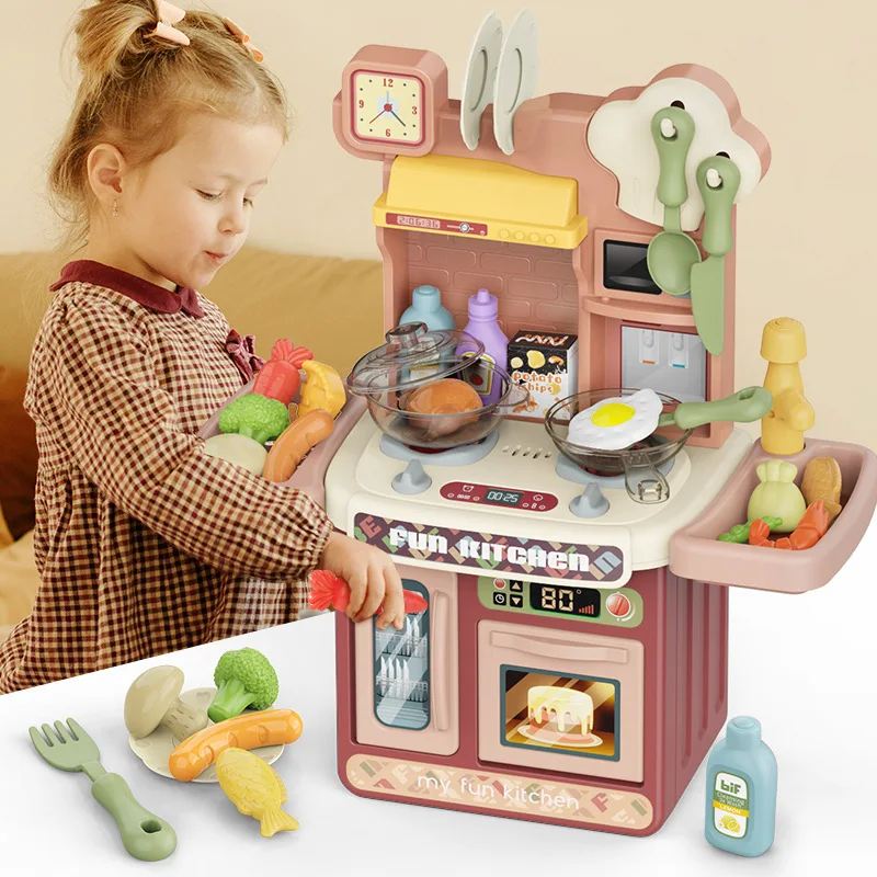 

Комплект кухонных игрушек, фрукты, овощи, игрушки для детей, кухонная посуда Ktichen, кастрюля, Детская кухня, игрушка «сделай сам», подарок на день рождения и Рождество