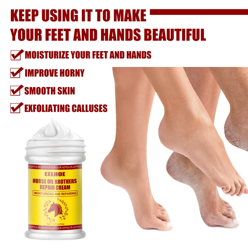 

Horse Oil Hand Foot Anti-cracking Cream Anti-Drying Crack Foot Cream Heel Cracked Repair Cream Removal Dead Skin Hand Feet Care