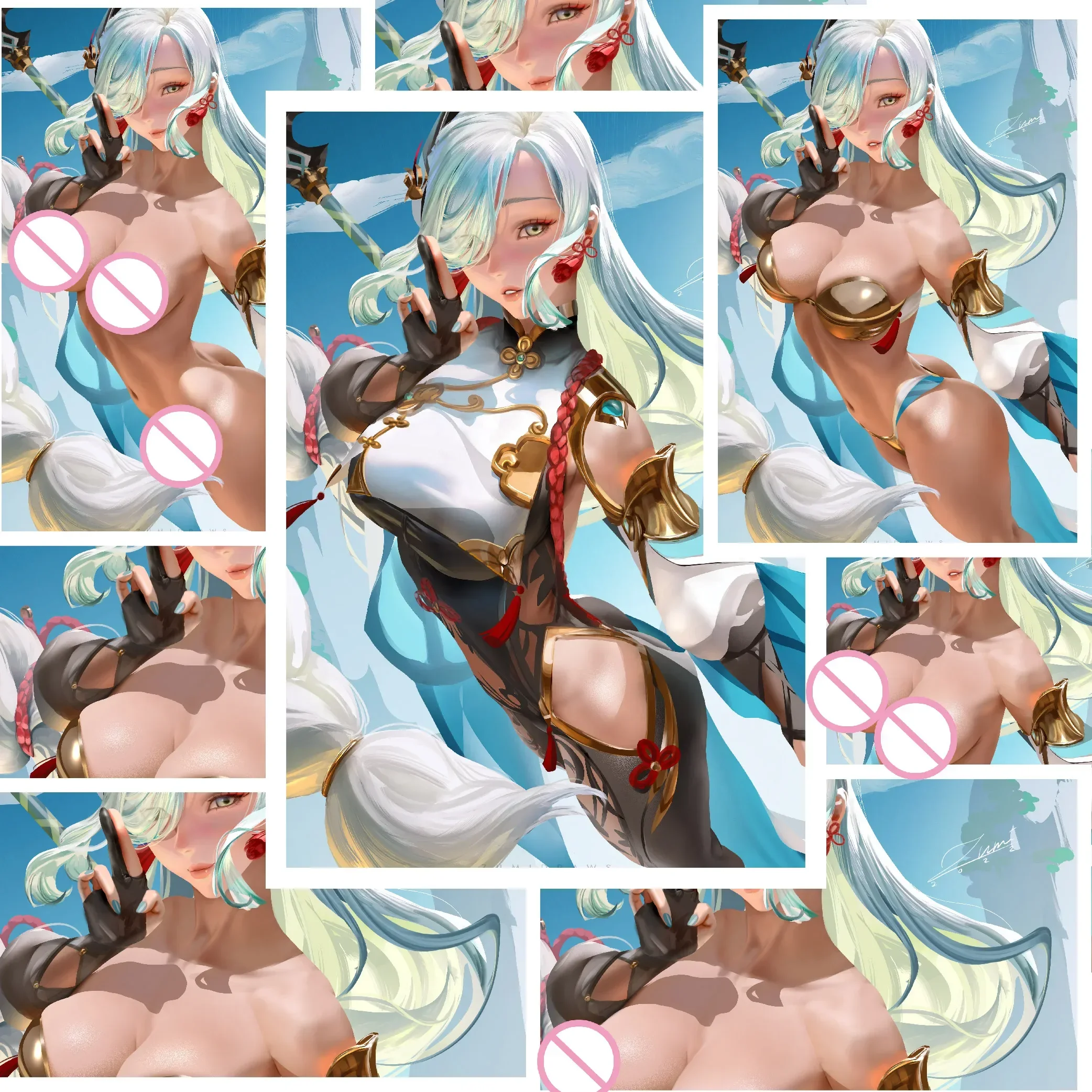 

40pcs Sexy Girl Stickers Naked Uncensored Woman Stickers 18+