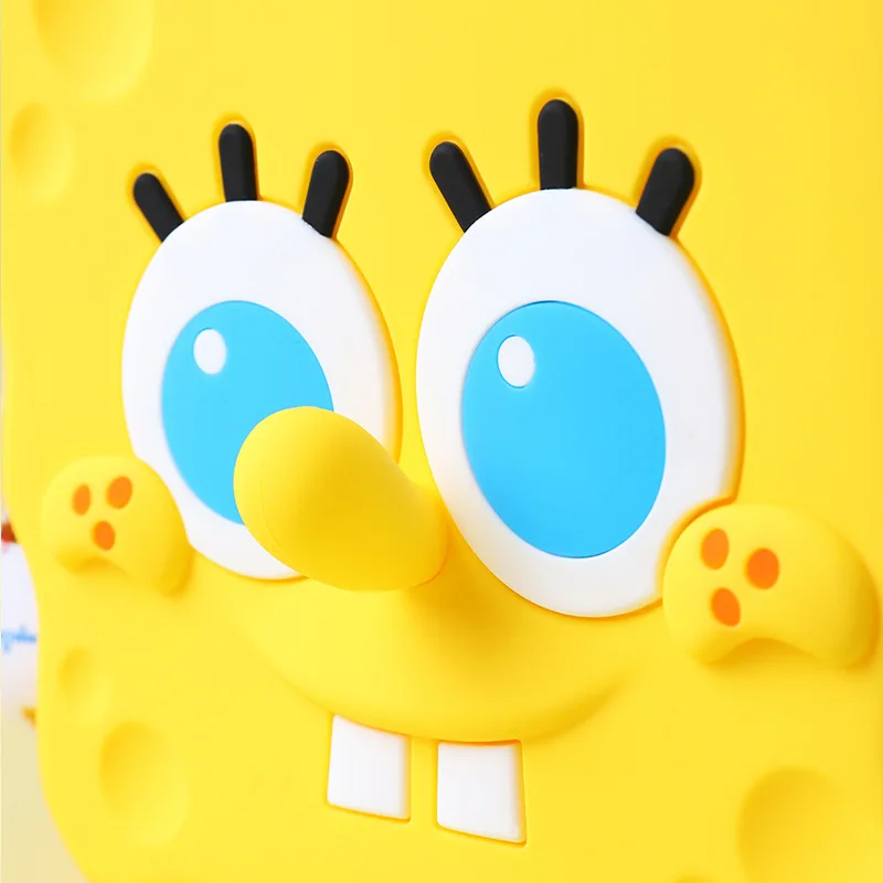 Новинка оригинальный Детский рюкзак из ПУ кожи с изображением Губки Боба милый