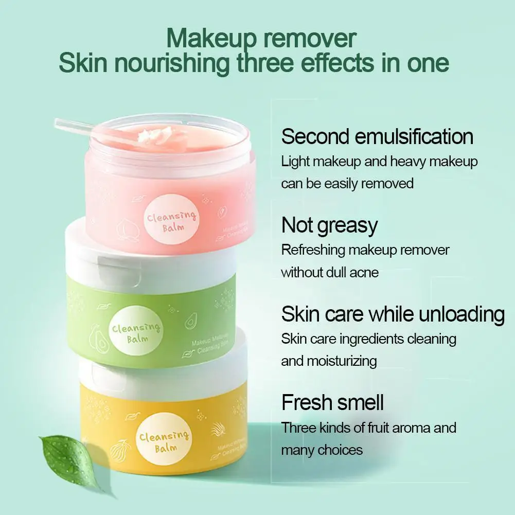 

New Product Vegetable Oil Peach Makeup Remover Cleansing A Cream Remover Texture And Gentle Makeup With Tightness No Ice Q5P7