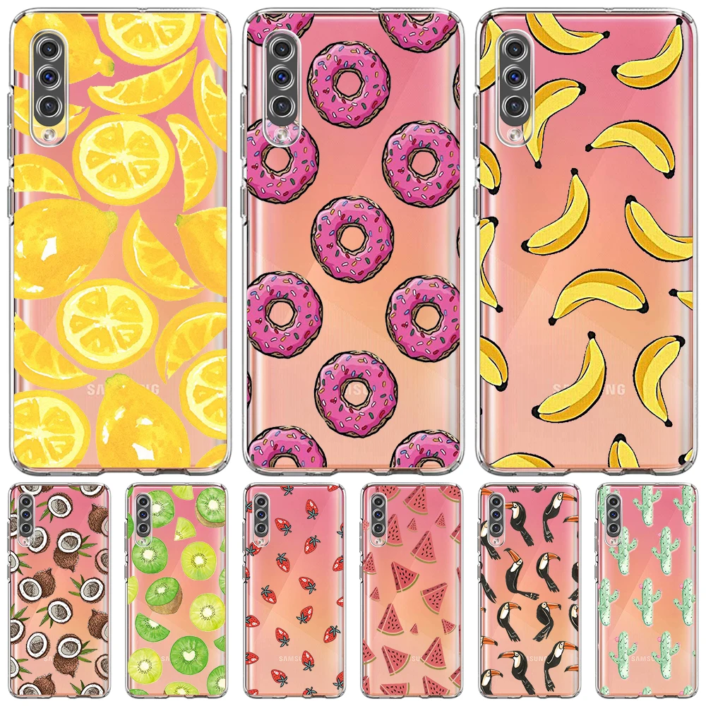 

Flamingo Fruits Luxury Case for Samsung Galaxy A50 A10 A70 A30 A20s A20e A40 A10s A10e A20 A52 A13 TPU Soft Clear Phone Cover