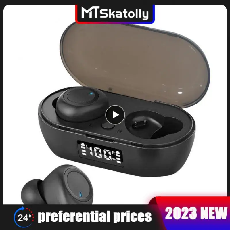 

With Charging Box Gaming Headset Noise Cancelling Music Earphone Running Stereo Tws Wireless Headphones Sport Earbuds
