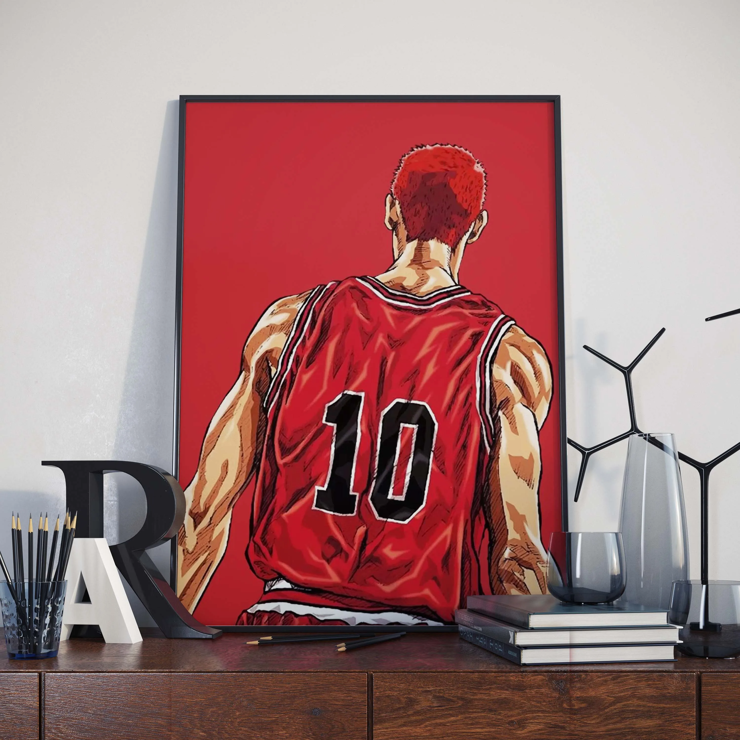 Японские Классические картины из аниме Манга с изображением персонажа Slam Dunk для