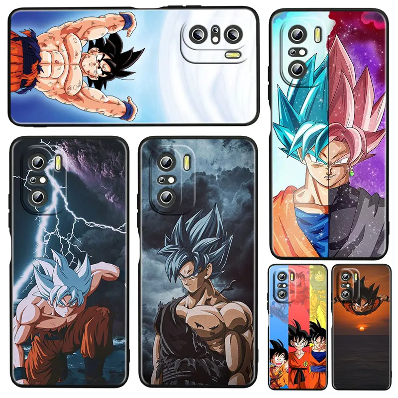 

Cartoon Dragon ball Hot Anime For Xiaomi Redmi K50 Gaming Pro 5G 10 9 9A 9C 9T 8 7 6 5 4X TPU Soft Black Phone Case Fundas Capa