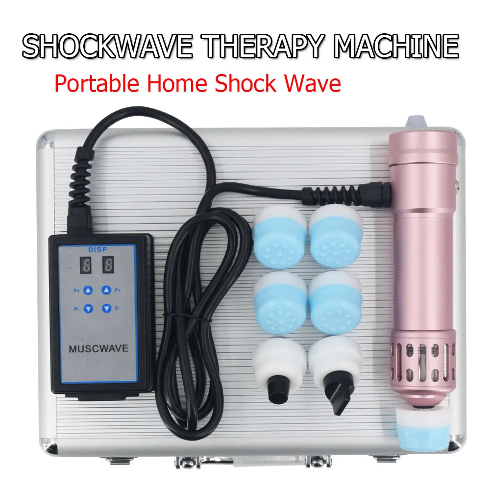Schockwelle Therapie Maschine Elektromagnetische Schock Welle Instrument Neue Tragbare Massage und Chiropraktik 2in1 Heimgebrauch Massager